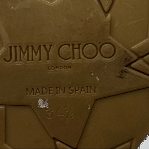 Jimmy Choo Cream Wedge Sandals - Picture 9 of 12